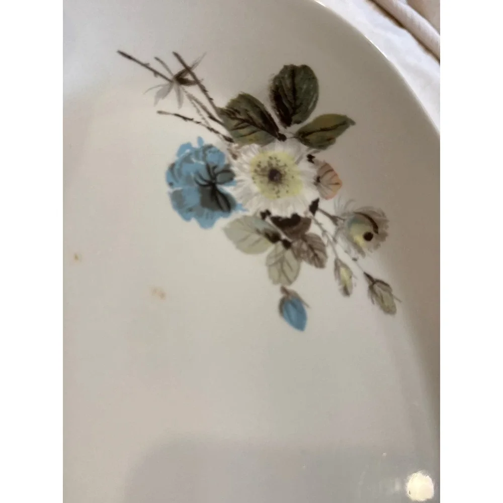 Pontesa Chinamoda Vintage Ironstone Oval Floral Serving Platter Made in Spain